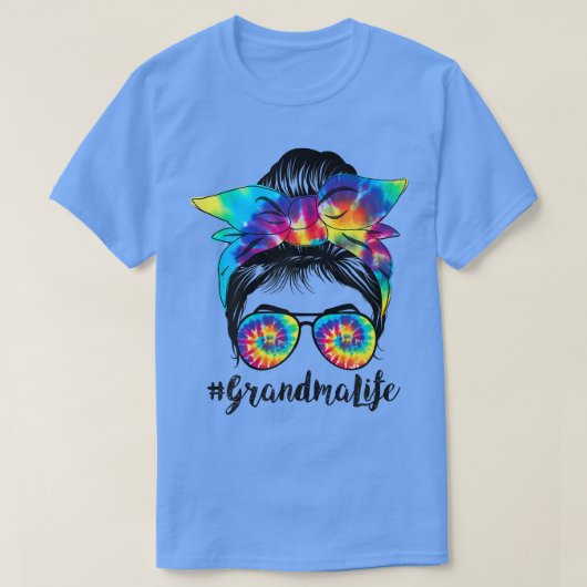 ウィメンズヘアパンおばあちゃんライフ乱雑ヘアバンタイディ Tシャツ (デザイン正面)