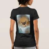 ウィメンズベラ+キャンバス3/4スリーブラグランTシャツ Tシャツ (裏面)