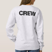 ウィメンズベーシックアッシュグレースウェートシャツクルーのメンバー スウェットシャツ (裏面)