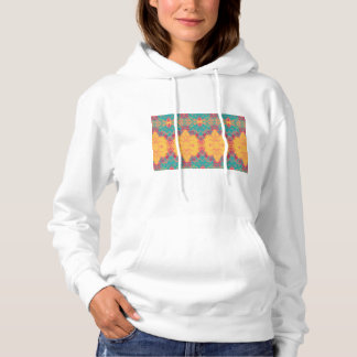 ウィメンズベーシックホワイトフードSweatshirt パーカ