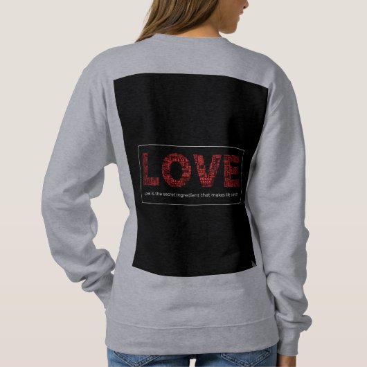 ウィメンズベーシックSweatshirt -クラシック心地よいとその逆 スウェットシャツ (裏面)