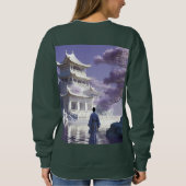 ウィメンズベーシックSweatshirt – 動きの静寂 スウェットシャツ (裏面)