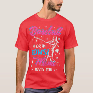 ウィメンズベースボールオウズミーム愛You Gender Reve Tシャツ