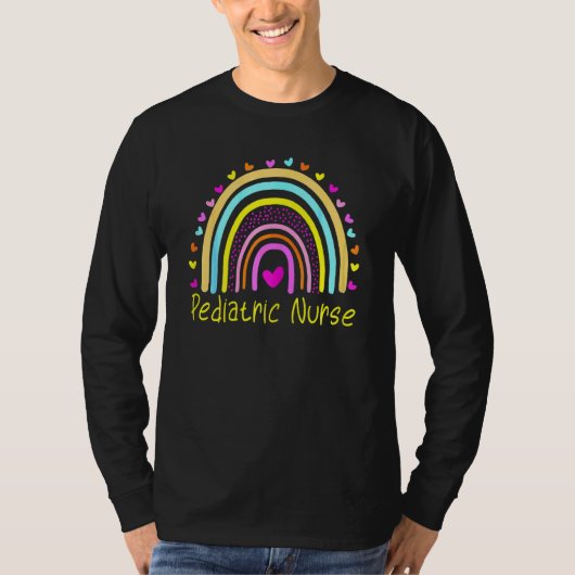 ウィメンズペディタルナースレインボー Tシャツ (正面)