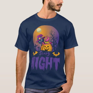 ウィメンズホラーハロウィーンハートデザインホラー墓参 Tシャツ