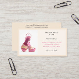 ウィメンズホワイトファッションシューズピンクハイヒール 名刺