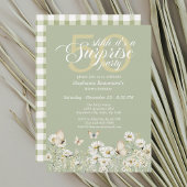 ウィメンズホワイトワイルドフラワーサプライズ50誕生日 招待状