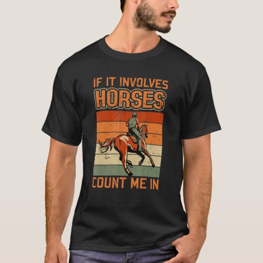 ウィメンズホースライディングオーナーコーディネート馬術馬 Tシャツ (正面)