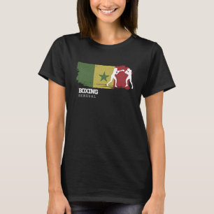ウィメンズボクシングセネガルコンバットスポーツファイターボクシング Tシャツ