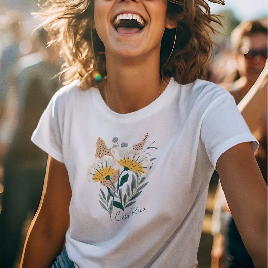 ウィメンズボタニカルコスタリカ土産 Tシャツ
