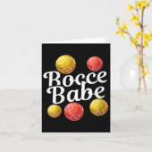ウィメンズボッチェボールギフト – おもしろいヤードゲーム – Bocce Bab カード (黄色い花)