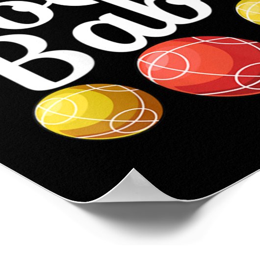 ウィメンズボッチェボールギフト – おもしろいヤードゲーム – Bocce Bab ポスター (角)