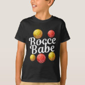 ウィメンズボッチェボールギフト – おもしろいヤードゲーム – Bocce Bab Tシャツ (正面)
