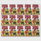 ウィメンズボニーパーカーヴィンテージ漫画 ラッピングペーパー (フラット)