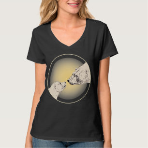 ウィメンズポーラベアキスTシャツレディースベアアートティー Tシャツ