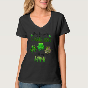 ウィメンズマイお気に入りのシャムロックは私ミミサンパトリを呼び出す Tシャツ