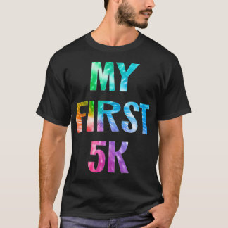 ウィメンズマイファースト5K絞り染め走ズことわざレースフィン Tシャツ