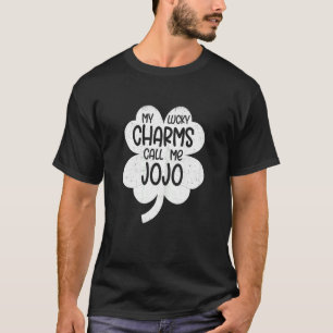 ウィメンズマイラッキーチャームは私をジョジョSt patricksダと呼ぶ Tシャツ