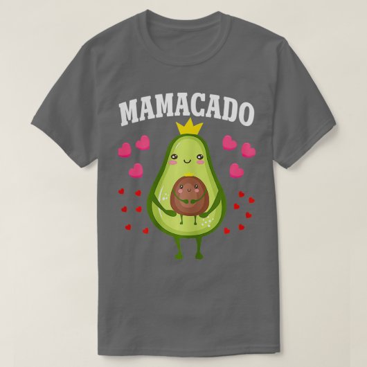 ウィメンズマザーズ日アボカドマアボカドマおもしろいマ Tシャツ (デザイン正面)