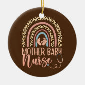 ウィメンズマザーベビーナースナーシングレオパレボーレインボー セラミックオーナメント (正面)