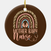 ウィメンズマザーベビーナースナーシングレオパレボーレインボー セラミックオーナメント (裏面)