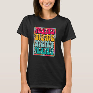 ウィメンズマドレレオパード印刷ショートスリーブママチェット Tシャツ