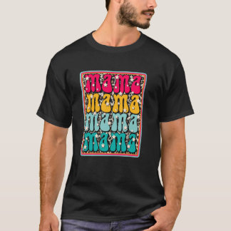 ウィメンズマドレレオパード印刷ショートスリーブママチェット Tシャツ