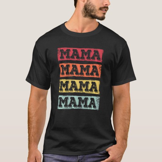 ウィメンズママレトロマザーズデイ服ヴィンテージママ Tシャツ (正面)