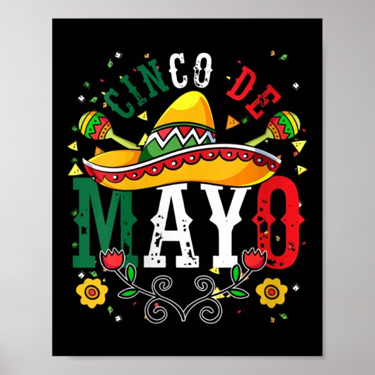 ウィメンズマラカスMexican Fiesta Mexicoパーティーソンブラ ポスター (正面)
