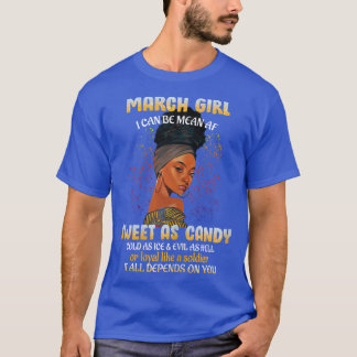 ウィメンズマーチガールスウィートアズキャンディブラックウィメンズ誕生 Tシャツ