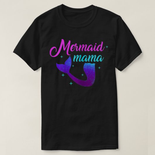 ウィメンズマーメイドマおもしろいマサイレンママ海O Tシャツ (デザイン正面)