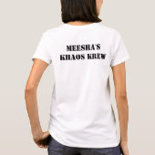 ウィメンズメシャーズカオスクルウ Tシャツ (裏面)