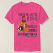 ウィメンズメジェミソンアメリカブラックウィメンズ宇宙飛行士 Tシャツ (デザイン正面)