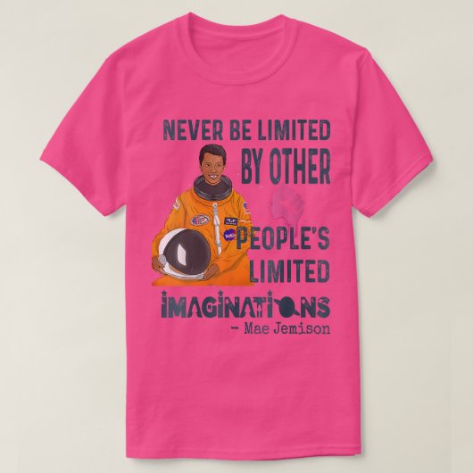 ウィメンズメジェミソンアメリカブラックウィメンズ宇宙飛行士 Tシャツ (デザイン正面)