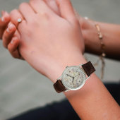 ウィメンズメッカ地図モノグラム腕時計 – シルバーケース 腕時計