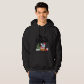 ウィメンズメリークリスマおもしろいスククリスマスサンタク パーカ (正面フル)