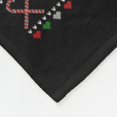 ウィメンズメリークリスマスアラスカンマラムテドッグ恋人 フリースブランケット (角)