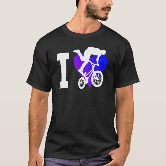 ウィメンズメンズバイクBMX自転車BMXボーイズサイクリング Tシャツ (正面)