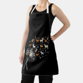 ウィメンズヤギおもしろいツダンデリオンワイルドフラワーフローラゴア エプロン (インサイチュ)