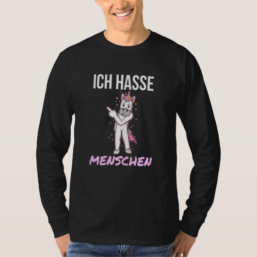 ウィメンズユニコーンウィスハスメンシェン Tシャツ (正面)