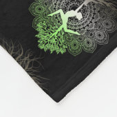 ウィメンズヨガナマステ女性瞑想チャクラ女性 フリースブランケット (角)