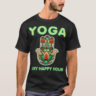 ウィメンズヨガマイハッピーアワーヴィンテージカラーズナマスト Tシャツ
