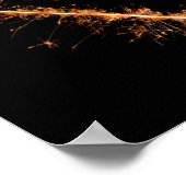 ウィメンズラブインスピレーションスパークラーハート ポスター (角)