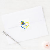 ウィメンズラブハートウクライナサンフラワーウクライナI St スクエアシール (封筒)