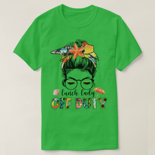 ウィメンズランチレディオフデューティーメッセージブンサマーバカット Tシャツ (デザイン正面)