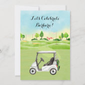 ウィメンズリタイアメントパーティーゴルフテーマ招待状 招待状 (裏面)