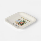 ウィメンズリタイアメントビーチアロハフラワーズパーティー ペーパープレート (傾斜あり)