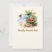 ウィメンズリタイアメントビーチアロハフラワーズパーティー 招待状 (裏面)