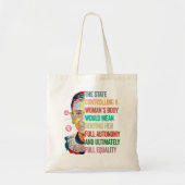 ウィメンズルスバダーギンズバーグプロチョイスマイ体マイC トートバッグ (正面)