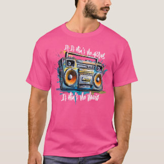 ウィメンズルビックミュージックラバービニールオールドスクールグラフィット Tシャツ